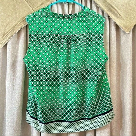 Jones of New York Sleeveless‎ Geometric Pattern Top Size Large - Picture 7 of 10